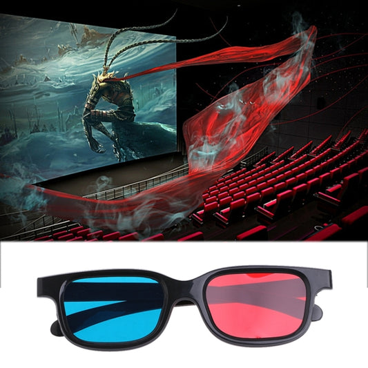 10 stücke 3D Brille Universal Schwarz Rahmen Rot Blau Cyan Anaglyph 3D Brille 0,2mm Für Film Spiel DVD