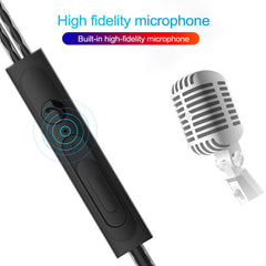 3.5mm Wired Earphone Earbuds Stereo Sound Metal Bass Headset with Mic for Smart Phone