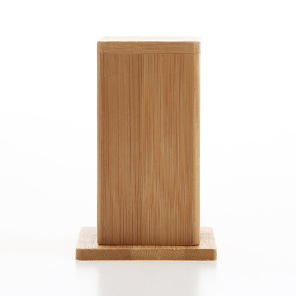 2 PCS Natural Bamboo Toothpick Box Square Restaurant Hotel Toothpick Can with Lid, Bamboo Toothpick Box