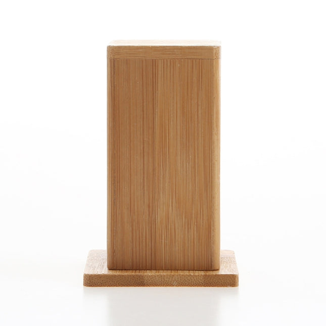 2 PCS Natural Bamboo Toothpick Box Square Restaurant Hotel Toothpick Can with Lid, Bamboo Toothpick Box