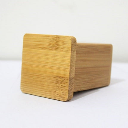 2 PCS Natural Bamboo Toothpick Box Square Restaurant Hotel Toothpick Can with Lid, Bamboo Toothpick Box
