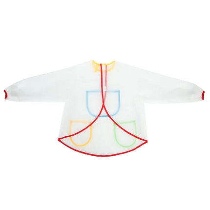 Drawing Waterproof Anti-dirty Transparent Apron for Children, Transparent Apron