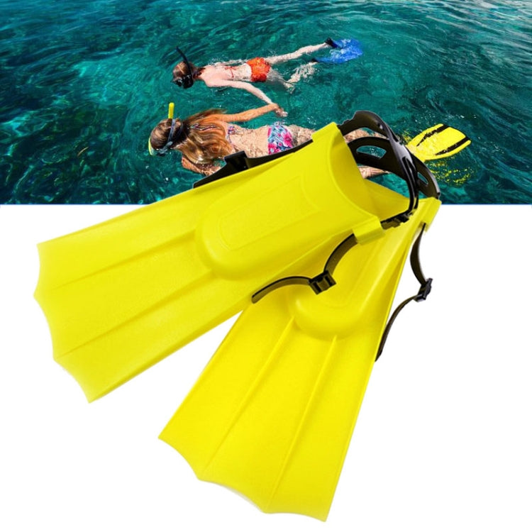 1 Pair Adult Adjustable Fins Swimming Fins Snorkeling Sole