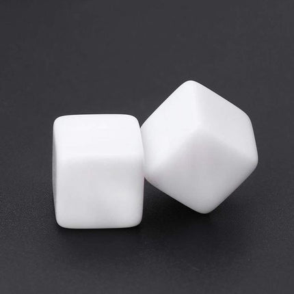 12 PCS Blank Acrylic Dice Party Family Fun Games Children Toys, 12 PCS Blank Dice