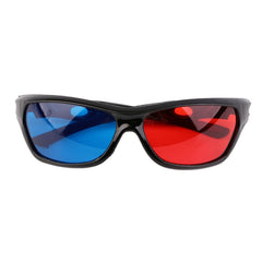 2 PCS Universal 3D Plastic Glasses Black Frame 3D Visoin Glass For Dimensional Anaglyph Movie Game DVD Video, 2 PCS Universal