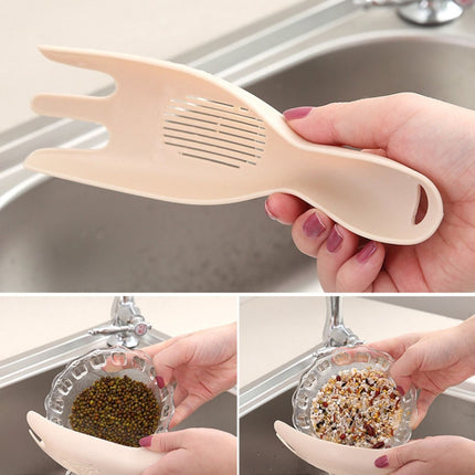 Kitchen Creative Multi-function Rice Washing Sieve Home Does Not Hurt Hand Wash Rice Tools