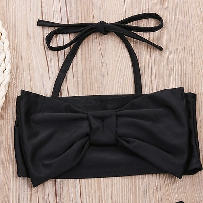 Cute Baby Girl Bikini Striped Triangle Bow Bathing Suit Proud Princess Beachwear, 70, 80, 110