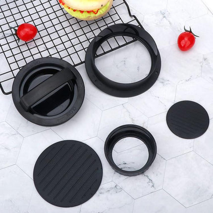LsCook Hamburger Meat Press Tool Patty Maker Mold Cutlet, 2PCS Black