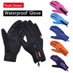 Outdoor Sports Hiking Winter Leather Soft Warm Bike Gloves For Men Women, L, M, S, XL