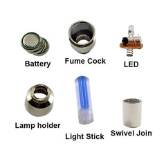 10 PCS LED Bicycle Lights Wheel Tire Valve Caps Bike Accessories Cycling Lantern Spokes Lamp, Blue, Green, Red, Yellow