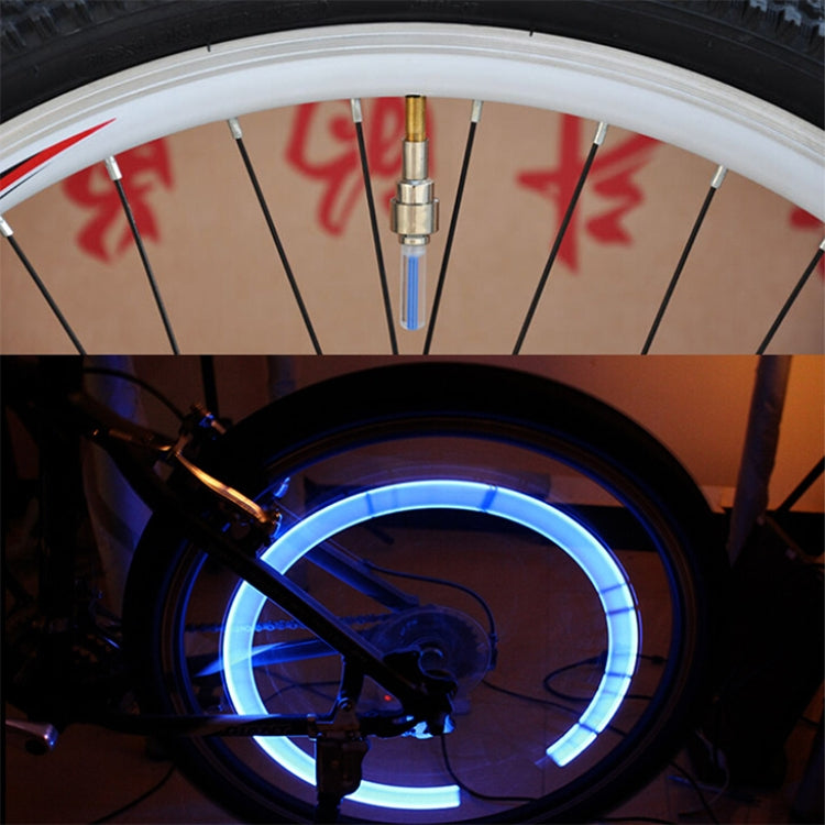 10 PCS LED Bicycle Lights Wheel Tire Valve Caps Bike Accessories Cycling Lantern Spokes Lamp, Blue, Green, Red, Yellow