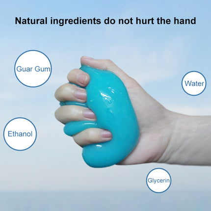 Car Clean Glue Gel Sticker, Sky Blue, Yellow, Transparent