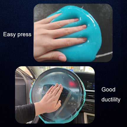 Car Clean Glue Gel Sticker, Sky Blue, Yellow, Transparent