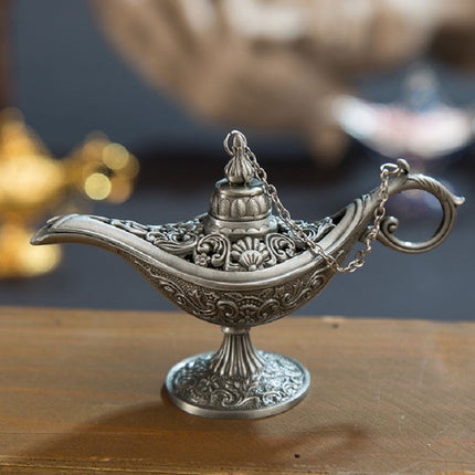 Aladdin Magic Lamp Metal Crafts Wish Lamp Aromatherapy Home Creative Decoration Gift