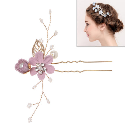 Fashion Flower Hair Combs Headdress Prom Bridal Wedding Hair Accessories Gold Leaves Hair Jewelry Hair Pins, Blue 1 flower, Blue 2 flower, Blue hair comb, Blue big size, Pink 1 flower, Pink 2 flower, Pink hair comb, Pink big zise, Purple 1 flower      ...