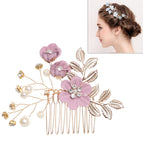 Purple hair comb