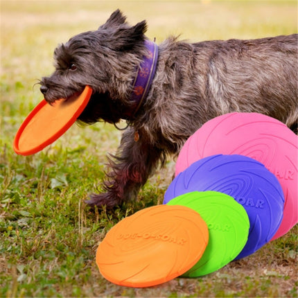 Pet toys Large Dog Flying Discs Trainning Puppy Toy Rubber Fetch Flying Disc Frisby, 15x15x2cm, 18x18x3cm