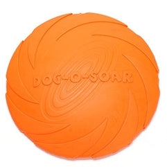 Pet toys Large Dog Flying Discs Trainning Puppy Toy Rubber Fetch Flying Disc Frisby, 15x15x2cm, 18x18x3cm