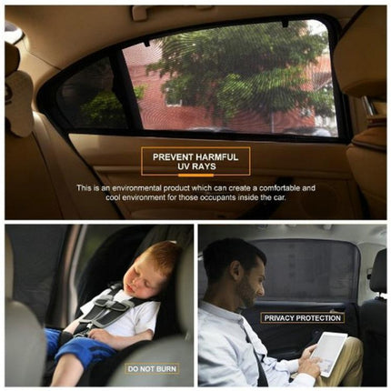 Auto Car Window Mesh Shield Sunshade Visor Net Mosquito Repellent UV Protection Window Covers