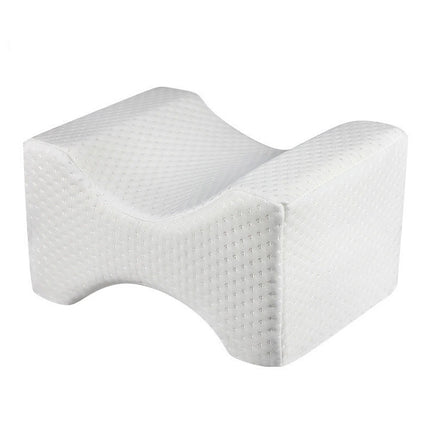 Orthopedic Memory Foam Knee Wedge Pillow for Sleeping Sciatica Back Hip Joint Pain Relief Contour Thigh Leg Pad Support Cushion, White, Grey grid, Navy Blue grid, White+bandage, Grey grid+bandage, Navy blue grid+bandage, The reversible gel+white       ...