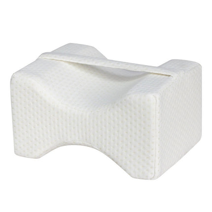 Orthopedic Memory Foam Knee Wedge Pillow for Sleeping Sciatica Back Hip Joint Pain Relief Contour Thigh Leg Pad Support Cushion, White, Grey grid, Navy Blue grid, White+bandage, Grey grid+bandage, Navy blue grid+bandage, The reversible gel+white       ...