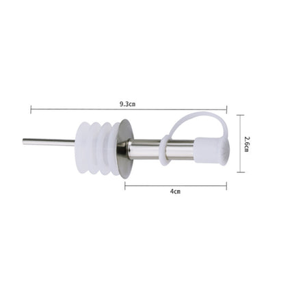 5 PCS Glass Bottle Stopper Stainless Steel Oil Stopper Silicone Stopper