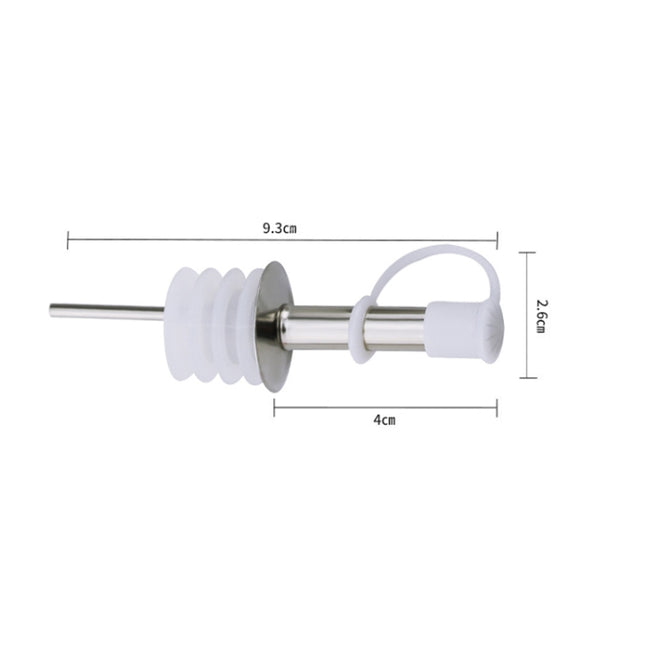 5 PCS Glass Bottle Stopper Stainless Steel Oil Stopper Silicone Stopper