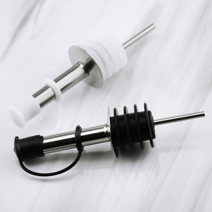 5 PCS Glass Bottle Stopper Stainless Steel Oil Stopper Silicone Stopper