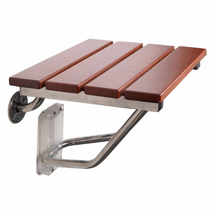 Folding Solid Wood Wall Mounted Relaxation Shower Chair, F Fype Folding Solid Chair