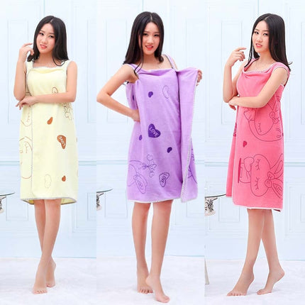 Bath Towels Fashion Lady Wearable Fast Drying Magic Bath Towel Beach Spa Bathrobes Bath Skirt
