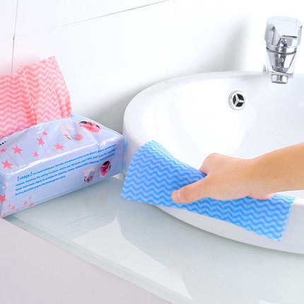 80 Sheet Pull-type Environmental Protection Disposable Non-woven DishCloth, Non-woven DishCloth(Green), Non-woven DishCloth(Beige)