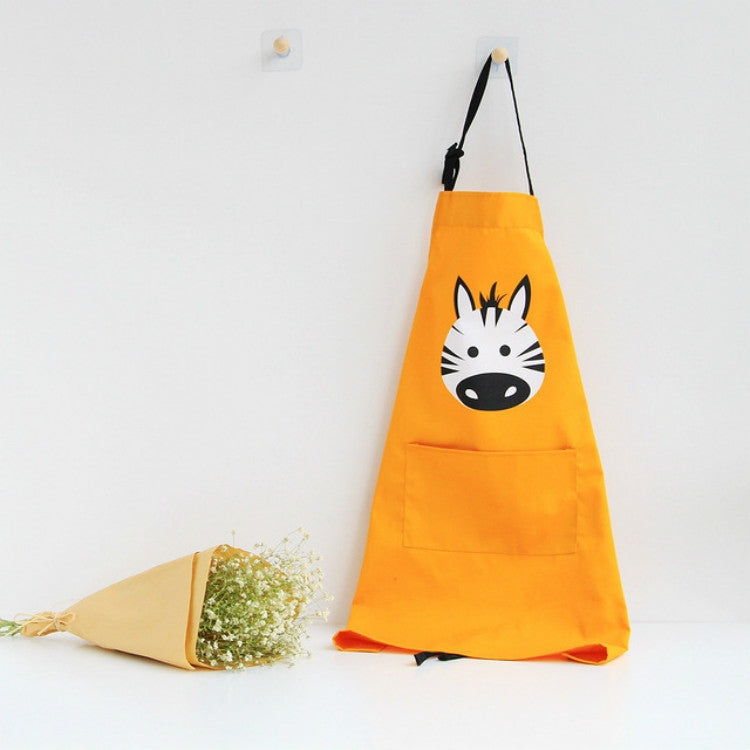 Cartoon Animal Cotton Sleeveless Smock Parent-child Apron, Children Apron S, Adult Apron L