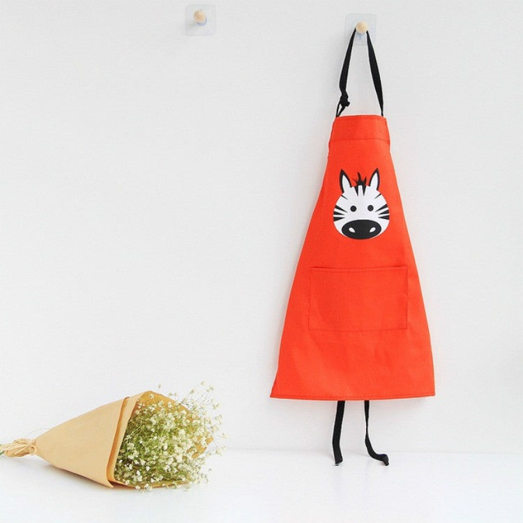 Cartoon Animal Cotton Sleeveless Smock Parent-child Apron, Children Apron S, Adult Apron L