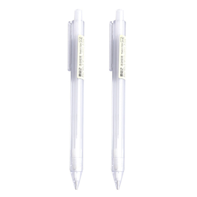 3 PCS Activity Pencil Frosted Transparent Hexagon Pen Student Pencil, 0.5mm 2B