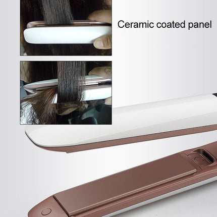 Professional Hair Straightener LED Display Ceramic Coating Plate Ionic Curling Flat Iron