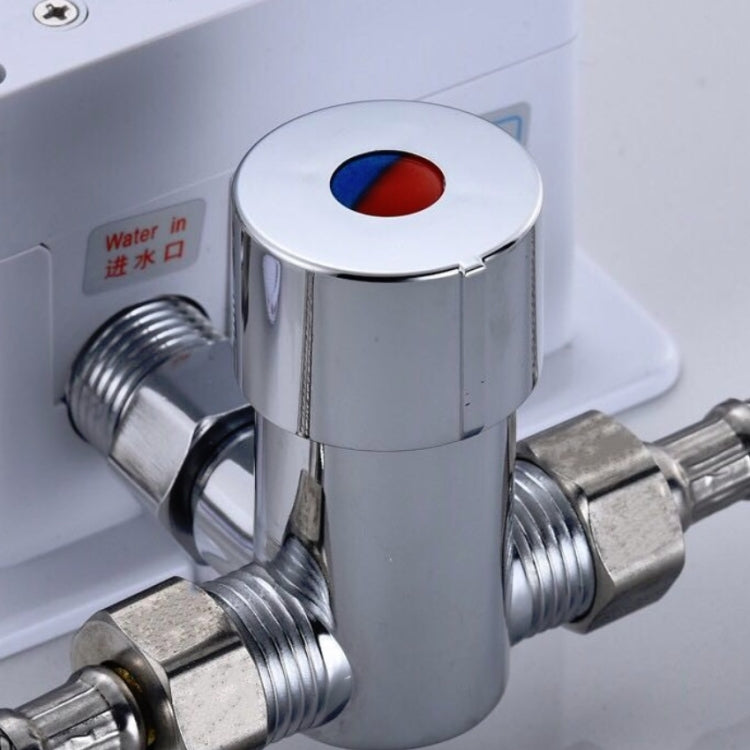 Brass Adjustable Temperature Three-way Valve Cold And Hot Water Mixing Switch Brass Induction Faucet, Three-way Valve