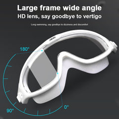JIEHU JH8208DMJS Large Frame Waterproof and Anti-fog High-definition Eye Protection Swimming Goggles, JH8208DMJS(Smoke Green White), JH8208DMJS(Smoke Black), JH8208DMJS(Transparent White), JH8208DMJS(Transparent Pink), JH8208DMJS(Transparent Green)