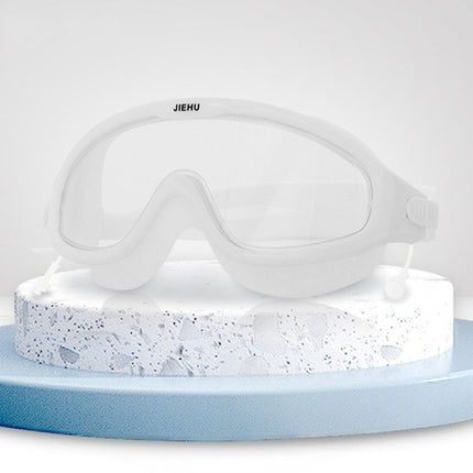 JIEHU JH8208DMJS Large Frame Waterproof and Anti-fog High-definition Eye Protection Swimming Goggles, JH8208DMJS(Smoke Green White), JH8208DMJS(Smoke Black), JH8208DMJS(Transparent White), JH8208DMJS(Transparent Pink), JH8208DMJS(Transparent Green)