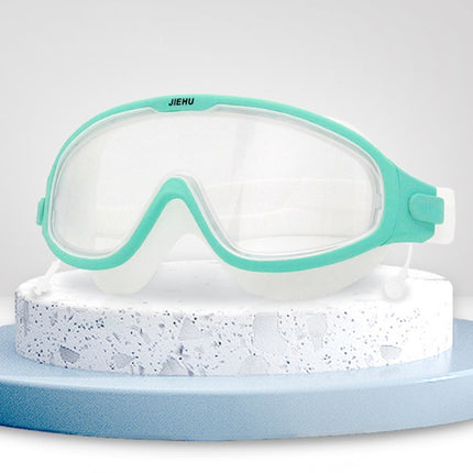 JIEHU JH8208DMJS Large Frame Waterproof and Anti-fog High-definition Eye Protection Swimming Goggles, JH8208DMJS(Smoke Green White), JH8208DMJS(Smoke Black), JH8208DMJS(Transparent White), JH8208DMJS(Transparent Pink), JH8208DMJS(Transparent Green)