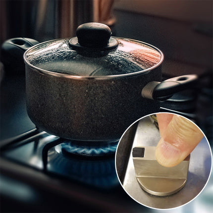 2 PCS Universal Metal Rotary Switch Control Knobs Replacement Accessories for Home Kitchen Gas Stove, 2 PCS Shaft Diameter 6mm