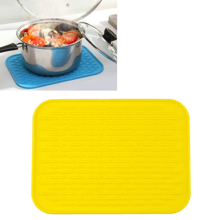 Thicken Colorful Silicone Insulation Mat European Anti-burning Pot Pad Table Waterproof  Phone Pad