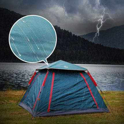 Outdoor 3-4 People Beach Thickening Rainproof Automatic Speed Open Four-sided Camping Tent