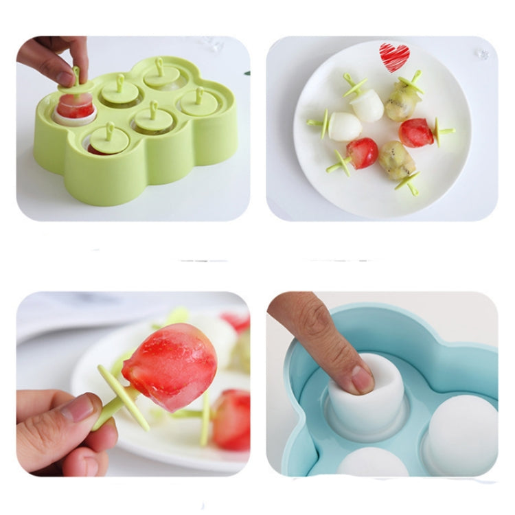 Mini DIY Creative Popsicle Mould Environmentally Friendly Silicone Ice Cube Ice Cream Mould, Rectangular, Triangle