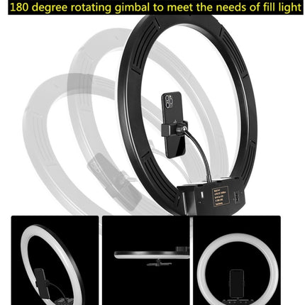 Dimmable Color Temperature LED Ring Fill Light Live Broadcast Set