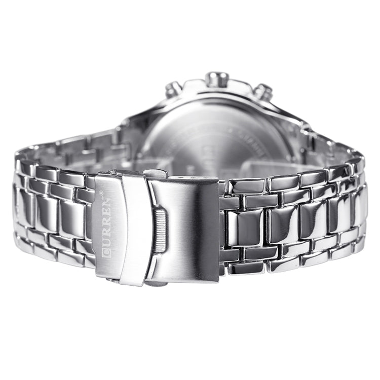 CURREN 8023 Men Stainless Steel Analog Sport Quartz Watch, White case white face, Silver case gold face, Silver case gold ring black face, Black case white face, Black case black face, Black case gold ring white face, Black case gold face��������������...
