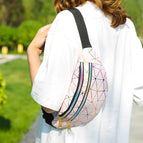 Double Zipper Rhombus (Pink) / Pink