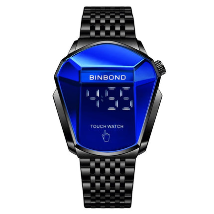 BINBOND Locomotive Concept Touch Screen Steel Belt Watch Men Live Black Technology Watch, Touch Screen Black Steel Blue, Touch Screen White Steel Blue, Touch Screen Full Gold Blue, Touch Screen Blue Steel Blue