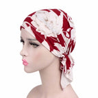 One Size / Big  Flower On Red