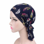 One Size / Navy Blue Feather