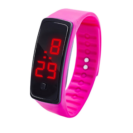 LED Digital Display Silicone Bracelet Children Electronic Watch